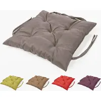 Sunnypillow Bankauflage Stuhlkissen Bankkissen 40 x 40 cm Sitzkissen für Hollywoodschaukel Polsterauflage Auflage für Gartenbank viele Farben und Größen zur Auswahl Grau