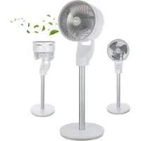 Zilan Standventilator leise mit Fernbedienung kraftvoller Ventilator mit Timer 60W energiesparend 3 Stufen hoher Luftdurchsatz oszillierend Bodenventilator Aircooler Standlüfter