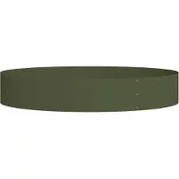 vidaXL Best Möbel Gartenblumentopf Olivgrün 120x120x20 cm Stahl - Beete A873640