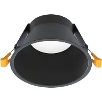Licht-Erlebnisse Einbaustrahler Metall GX53 Schwarz rund