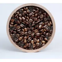 Tulup Holzuhr 30fi cm wanduhr - schwarze Spitzen - Kaffeebohnen