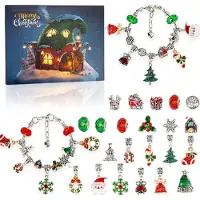 Mormark Schmuck-Adventskalender 2025, 22 Türchen DIY Weihnachtskalender Armbänder Set