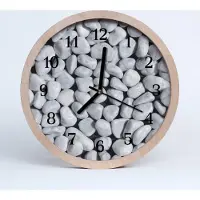 Tulup Holzuhr 20fi cm wanduhr - Steine