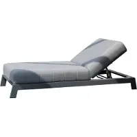 SonnenPartner Divine Lounge-Liege Sonnenliege mit Polsterung flanell Sunbrella