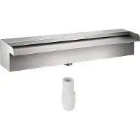 Zerbaco Schwalldusche Poolfontäne Wasserfall 11,8x4,5x3,1 Poolbrunnen 1,3 Wasserfontäne 0,87 Dekoration Gartenteich