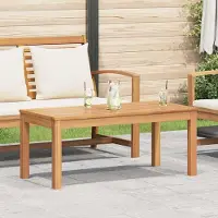 vidaXL Möbel Gartentisch Braun 95 x 45 x 40 cm Massives Teakholz - Gartenstühle 42006410