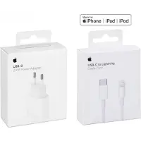 Apple Ladegerät 20W USB-C Power Adapter + 1m USB-C to Lightning Ladekabel - Original Verpackung für iPhone 14 13 12 11 X Pro Max