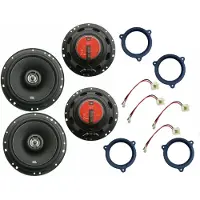 DSX JBL passend für Hyundai i10 IA 13-19 Lautsprecher Set Tür Front Heck 700 W
