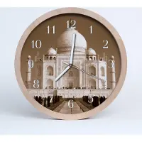 Tulup Holzuhr 30fi cm wanduhr - Taj Mahal Architektur