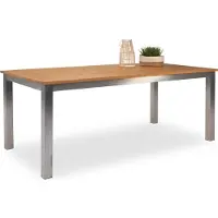 Casa Nova Gartentisch ALBANY LBH 200x100x77 cm braun Outdoortisch