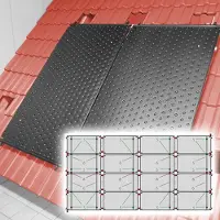 Roth SET Solar Schwimmbadabsorber HelioPool L I 4 x 4 Stk waagerecht I 35,5 qm I bis 119 cbm Wasservolumen