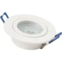 ETT LED-Einbauleuchte McShine "Flatty", Ø83mm, 5W, 400lm, warmweiß, IP44