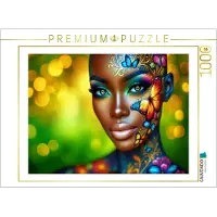 CALVENDO Puzzle Farben ins Gesicht, Freude ins Herz. | 1000 Teile Lege-Größe 64x48cm Foto-Puzzle für glückliche Stunden