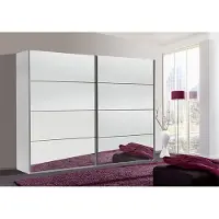 Wimex Schwebetürenschrank Kleiderschrank Easy Plus weiß 225cm