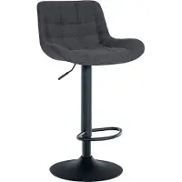 CLP Barhocker Tover Stoff schwarz