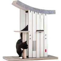 Canadian Cat Company Design-Kratzmöbel Chalet Tatzenstein · Kratzbaum, Kletterturm · 75 x 38 x 85 cm