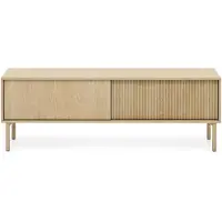 Masseno TV-Schrank ROCCO 153,5 cm Fernsehschrank mit 2 Türen TV-Lowboard für Wohnzimmer Modern 153,5x39,5x51,8 cm Eichefarben / Eichefarben