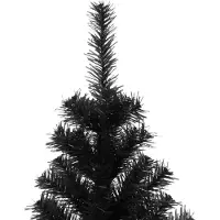 vidaXL Cloris DesignMöbel Künstliche Weihnachtsbäume - Schwarz Künstlicher Weihnachtsbaum mit Ständer Schwarz 180cm PVC Schlichtes9537717