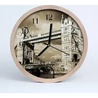 Tulup Holzuhr 20fi cm wanduhr - London Bridge City