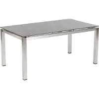 SonnenPartner Gartentisch Base 160x90 cm Edelstahl Tischsystem wählbare Platte
