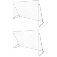 Syfax Fußball-Tornetze 2 Stück 240 x 90 x 150 cm Stahl