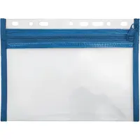 Veloflex Reißverschlusstasche Velobag XXS A5 blau Packung mit 10 Stück
