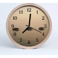 Tulup Holzuhr 20fi cm wanduhr - Wasser Steine Natur