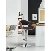 CLP Barhocker Kingston C walnuss/schwarz