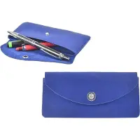 Sonnenleder Stiftetui Leder Schlamper Stifteetui Etui Tasche Hawel blau 801-406-07