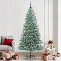 Prolenta Maison Exclusive - Künstlicher Weihnachtsbaum beschneit mit LED Licht 240 cm