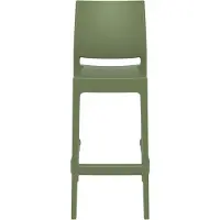 CLP 4er Set Barhocker Maya oliv