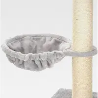 Markenlos Ersatz Liegemulde für Kratzbaum Plüsch grau Ø 30cm