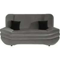 Mirjan 24 Schlafsofa Weronika, Polstersofa mit Bettkasten, Stilvoll Couch (Magic Velvet 2217 + Magic Velvet 2217 + Magic Velvet 2219)