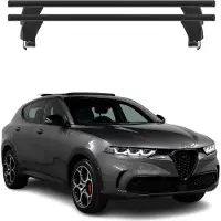 Menabo Dachträger Grundtäger für Alfa Romeo Tonale 965 2023-2025 Alu Schwarz 2x
