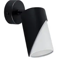 Licht-Erlebnisse Spot Lampe Wand Metall GU10 verstellbar Schwarz Weiß Wandlampe