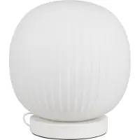 Osram Decor Glass Lantern Tischleuchte E27, 310mm, Weiß, Marmor/Metall/Glas, Textilkabel
