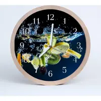 Tulup Holzuhr 30fi cm wanduhr - Früchte Runde
