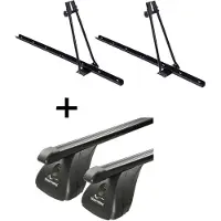 VDP 2x Fahrradträger ORION + Dachträger Stahl kompatibel mit für Daihatsu Terios 5 Türer 2006-2016