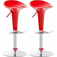 CLP 2er Set Barhocker Saddle rot