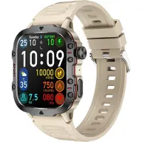 Lixada Smartwatch für Frauen und Männer BT Answer/Make Call Gesundheitsüberwachung Sportuhr 1,96" High-Clear Display Beige