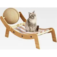 Markenlos Katzenliege - Kratzsalon Für Katzen,Spielzeug mit Kletterturm für Innen und Außen