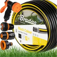 Bradas Gartenschlauch Black Colour 1/2" 50m | Pistole, Anschlüssen | Schwarz/Gelb