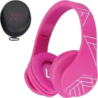 PowerLocus KinderKopfhörer Bluetooth mit 85dB Lautstärkebegrenzung, Faltbar mit Tragetasche, Kopfhörer Over Ear Kabellose und Kabel mit Mikrofon, Micro-SD-Modus