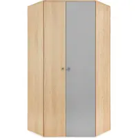 Masseno Drehtürenschrank BRERA 90/190/90cm 2-türig Eichefarben