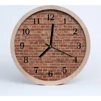 Tulup Holzuhr 30fi cm wanduhr - Mauer Architektur