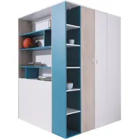 Masseno Drehtürenschrank ISEO 135/190/135cm 2-türig Weiß