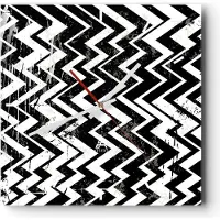 ARTTOR Wanduhr - Quadrat - Glasuhr - Abstraktion modern - 40x40cm - Schleichendes Uhrwerk - Lautlos - zum Aufhängen bereit - Dekoration Modern - Wanddekoration aus Glas - C3AC40x40-3614