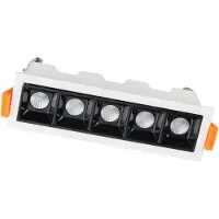 Licht-Erlebnisse Einbauleuchte Wand Aluminium LED Weiß Schwarz eckig neutralweiß 4000 K 660 lm Industrial