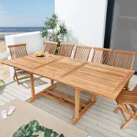 Riess Ausziehbarer Gartentisch EMPIRE TEAK 170-230cm natur Teakholz