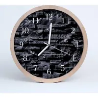 Tulup Holzuhr 20fi cm wanduhr - Steine